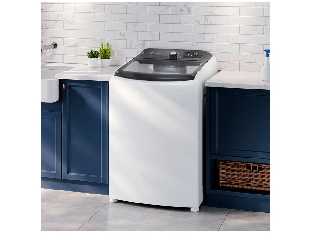 Lavadora de Roupas Electrolux 15kg Cesto Inox 11 Programas de Lavagem Branco Premium Care LEC15 - 220V