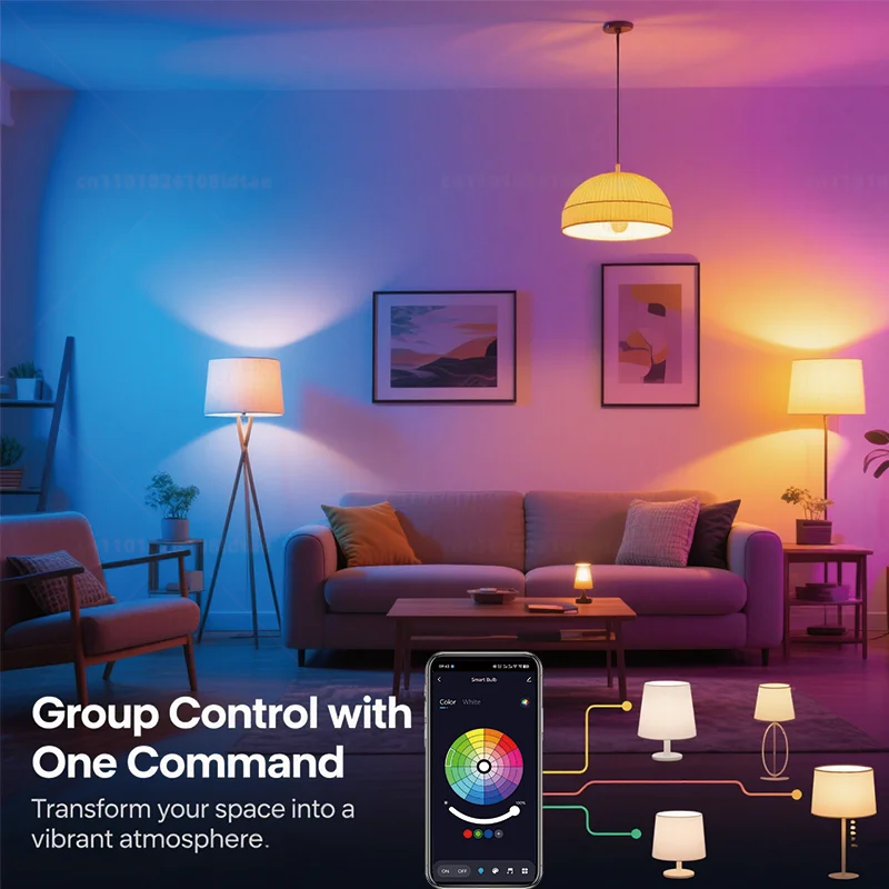 Tuya-bombilla Led con Bluetooth, lámpara inteligente E14, 5W, luz RGB, 220V, aplicación de Control de grupo, vida inteligente para decoración de la habitación del hogar