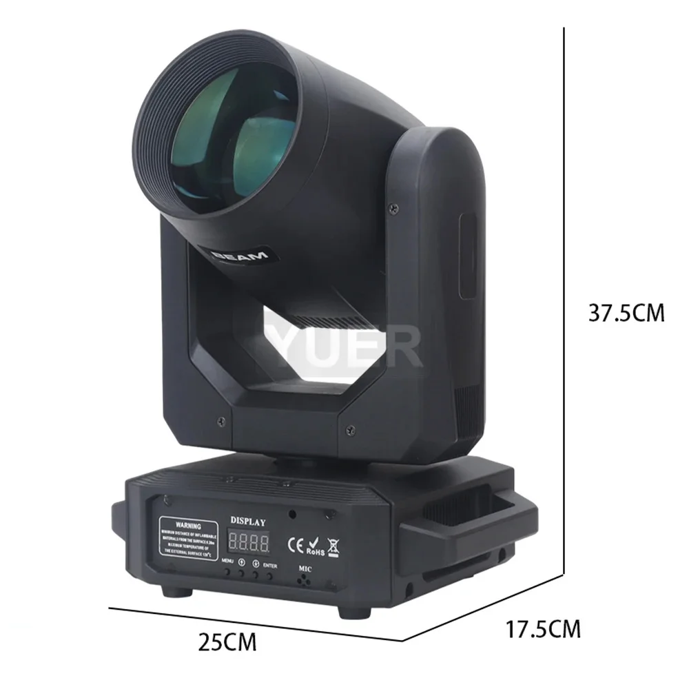 LED Moving Head Licht 200 W Strahl + Spot + 18 Rotierende Prismen + Regenbogen 12 Gobo 8 Farbe Effekt DJ Dmx Bühne Lichteffekt Licht Disco Bar