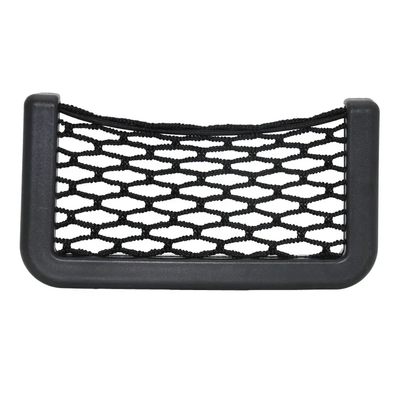 4 pçs assento de automóvel lado interior volta diversos bolso malha saco de armazenamento telefone net bolso titular saco de armazenamento do carro elástico flexível redes