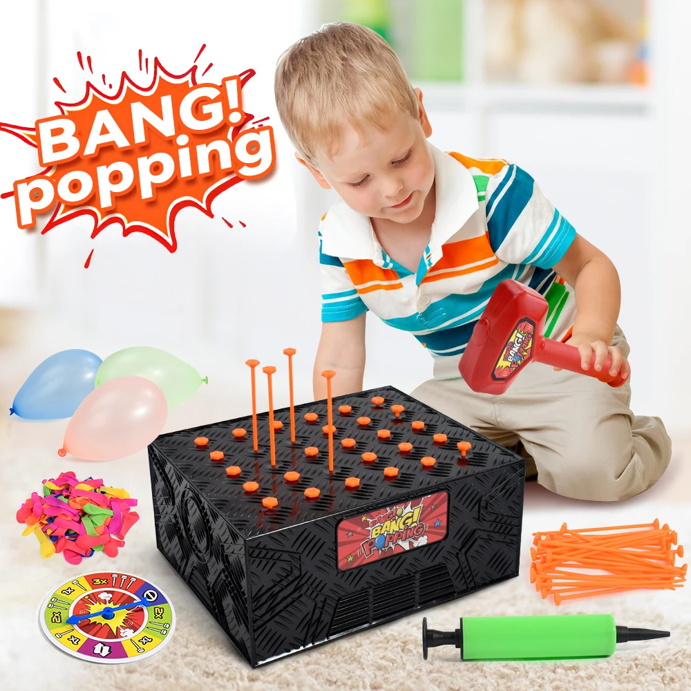 Multijogador de mesa brinquedo explosão balão jogo batendo a caixa balão aventura festa reunião lazer entretenimento jogo
