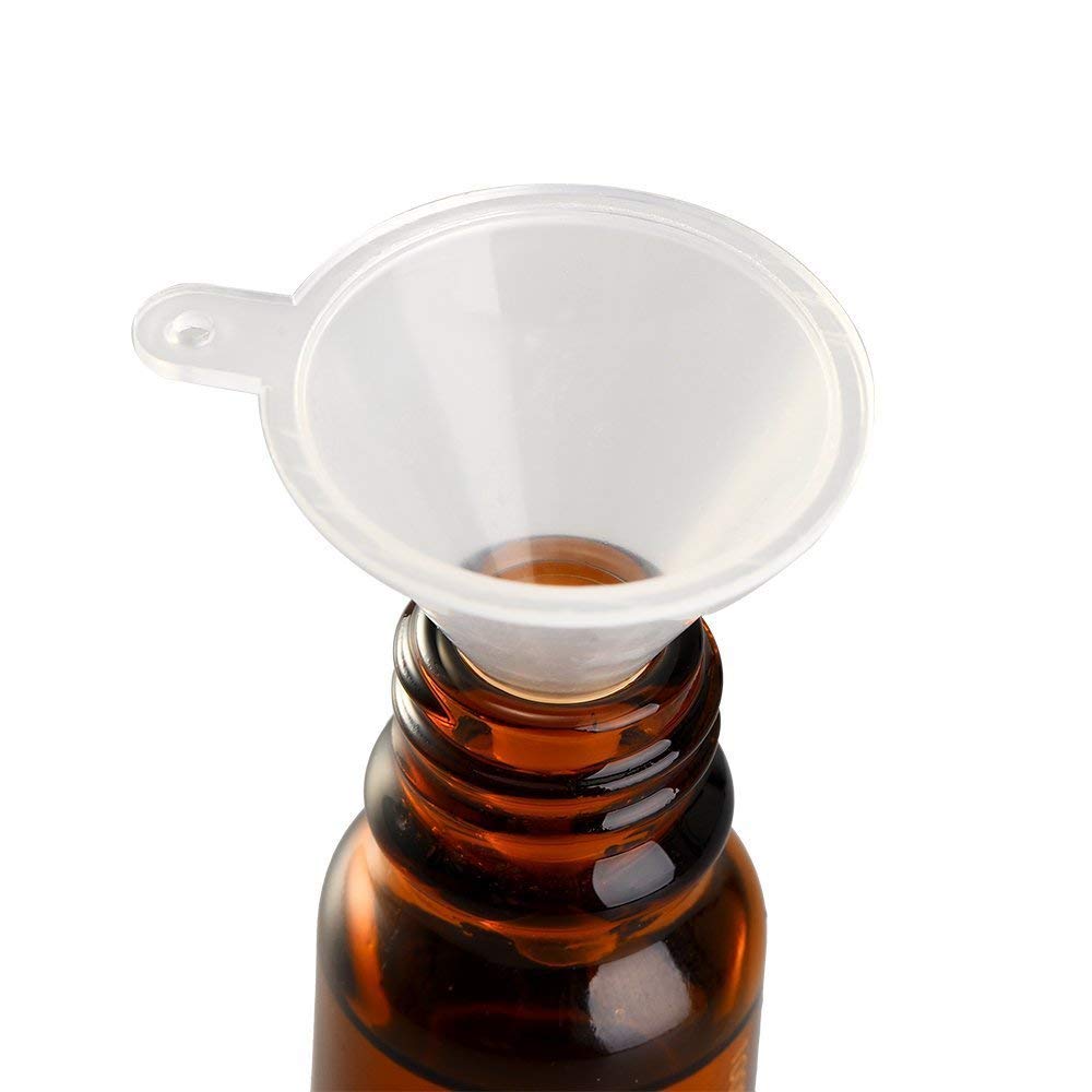 10 sztuk Mini lejek do napełniania pustych butelek narzędzie do pakowania do podróży plastikowe Mini małe lejki do perfum w płynie Essential