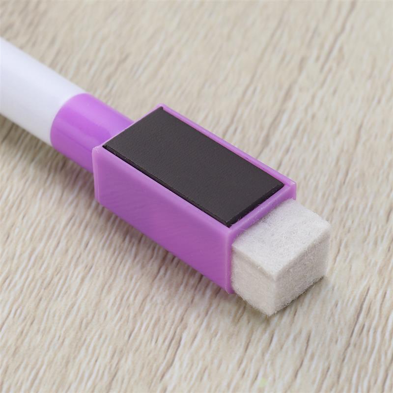 마그네틱 컬러풀 화이트 보드 펜, 블랙 화이트 보드 마커, 내장 지우개, 학교 용품, 어린이용 그래피티 드로잉 펜, 8 개/묶음