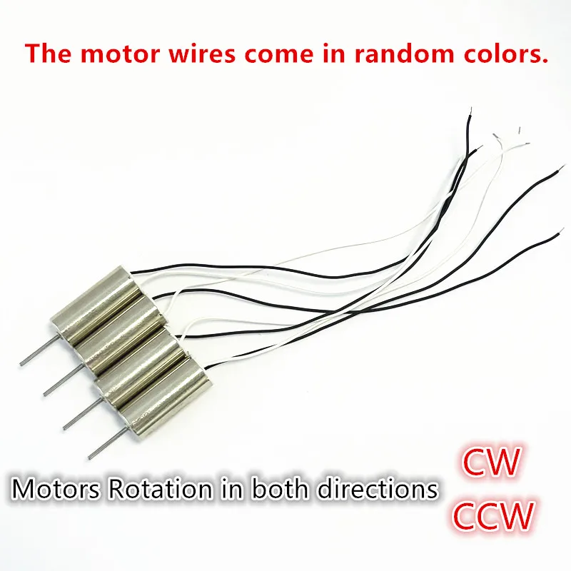4 x DIY DC3.7V 50000RPM 716 Hollow Cup Coreless High Speed CW CCW Motor with 4 x 50MM A B Propeller for DIY Micro FPV Quadcopter