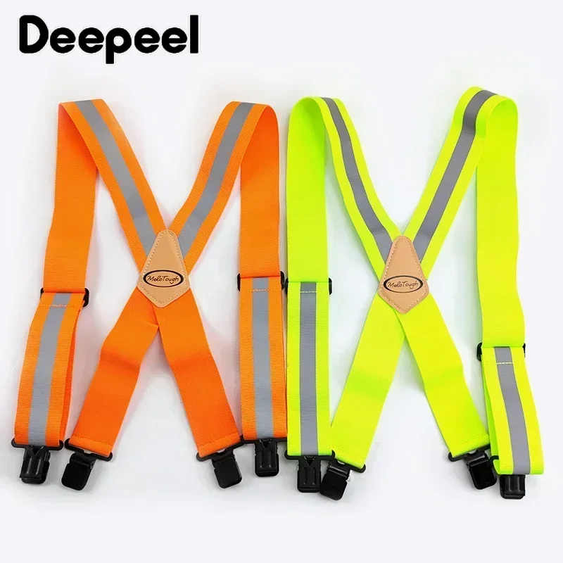 1Pc 5*120cm mannen Volwassen X-type 4 Clips Hoge Elastische Jarretel Verstelbare Zware Bretels riem Bretels Mannelijke Jockstrap