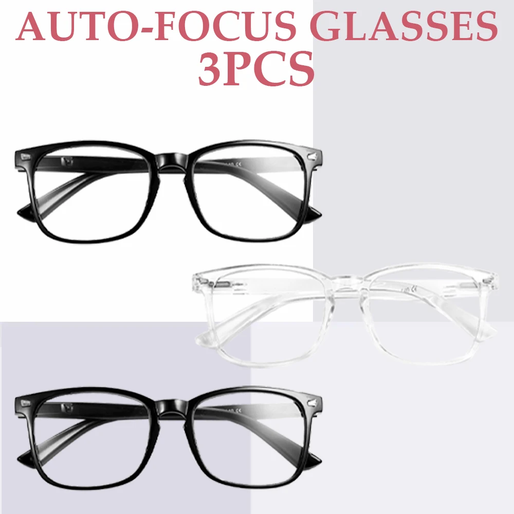 1/2/3/4/5PCS VOPHA Gafas de lectura con enfoque automático Marco de PC liviano, diseño unisex |   Ideal para uso en computadora y opción de regalo perfecta