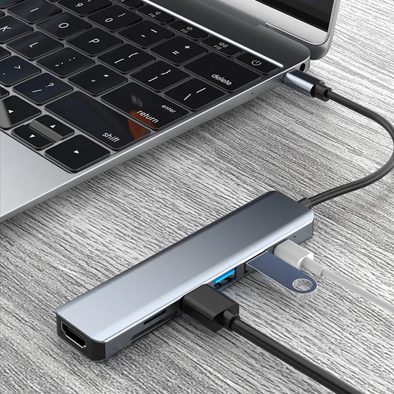 USB C HUB tipo C divisor Thunderbolt 3 estación de acoplamiento adaptador para portátil con Macbook Air M1 iPad Pro