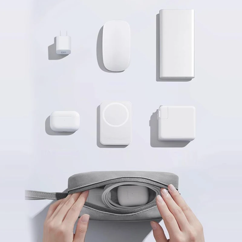 Bolsa para tableta portátil, impermeable, a prueba de grasa, para Iphone 15 Pro Max, auricular, cargador de Cable, bolsa de accesorios digitales para Pc