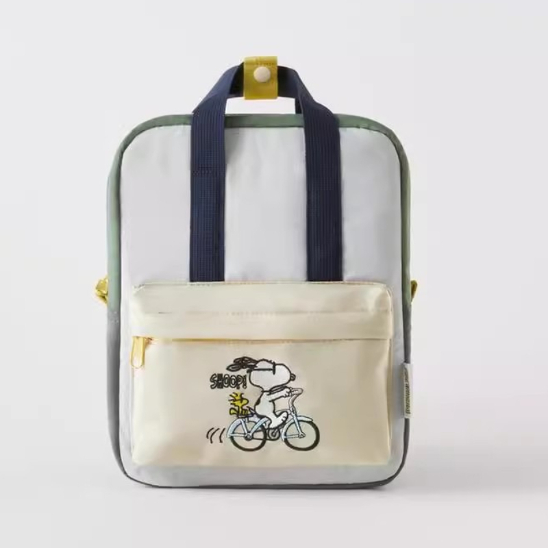 Novo original dos desenhos animados snoopy mochila saco de escola do jardim de infância presente