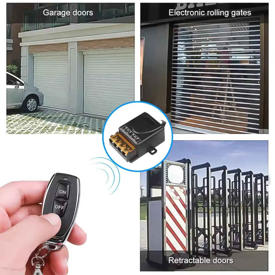 AC 220V 30A 1CH 433Mhz Wireless Remote Control Switch RF Relay Receiver + On/Off Transmitter For Electric Appliance Lamp
