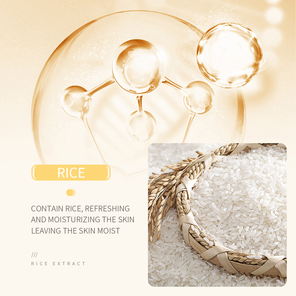 Limpiador Facial de pulpa cruda de arroz, espuma de lavado Facial, cuidado de la piel, hidratante, brillo de la piel, rejuvenecimiento, limpiador Facial, cuidado de la piel