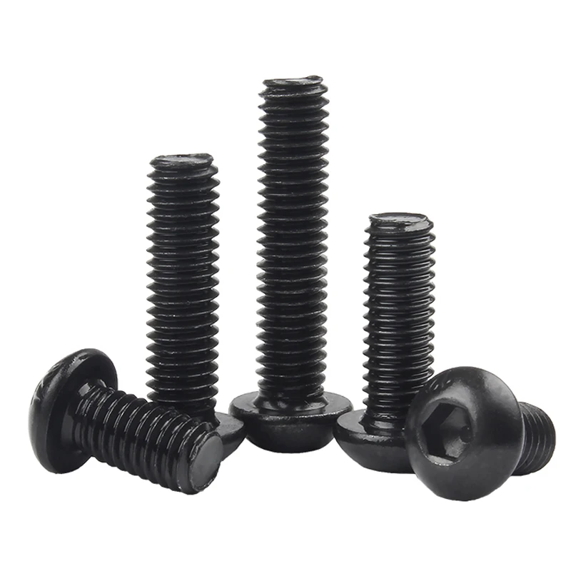 100/ 50/ 20/ 10/ 5/ 2/ 1 Chiếc M1.6 M2 M2.5 M3 M4 M5 m6 M8 M10 M12 Grade10.9 Lục Giác Ổ Cắm Nút Tròn Đầu Ốc Vít ISO7380