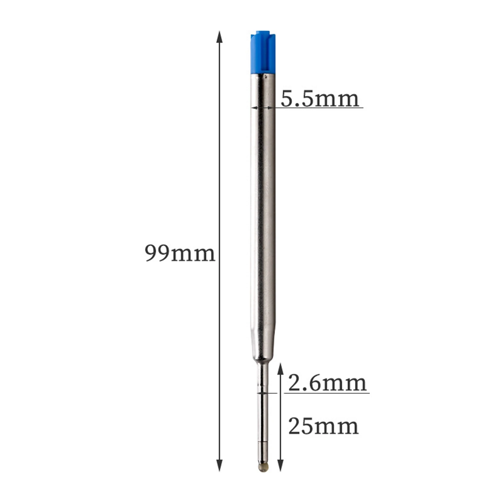 20 個 L:3.9 ボールペンリフィルパーカーペン用中字青赤黒インクロッドライティングオフィス文具