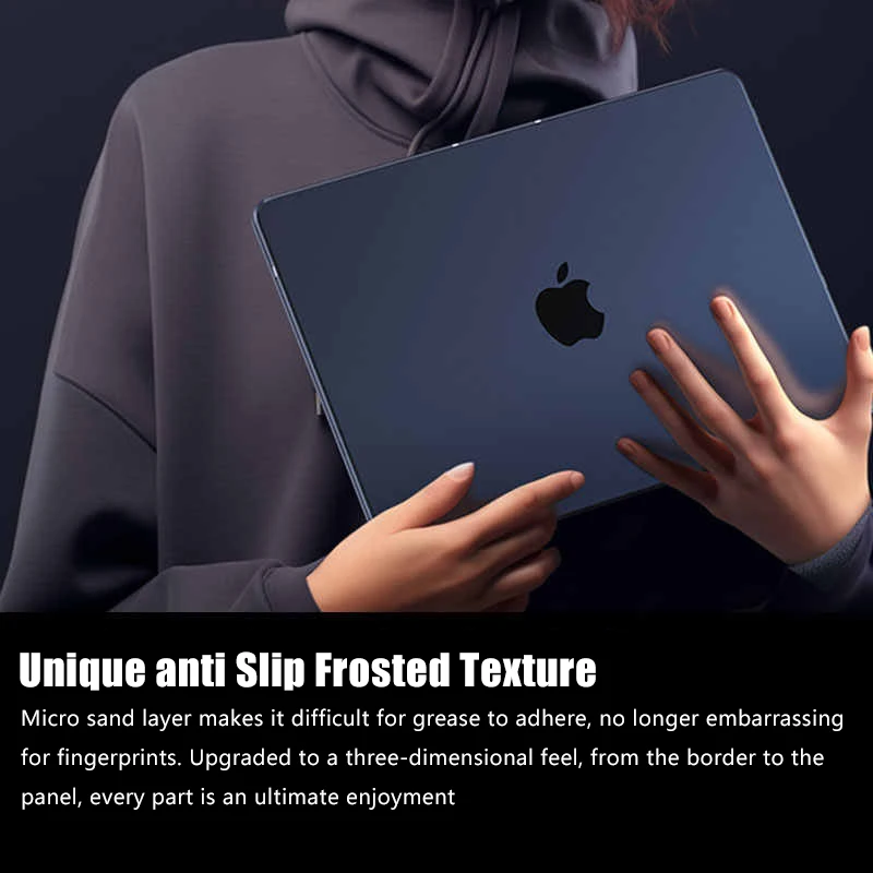 Ultra thin 2025 M4 Laptop Case For MacBook Air 13 15.3 13.6 Case M2 M3 Funda Macbook Pro 13 14.2 16.2 16 Case 2024 2023