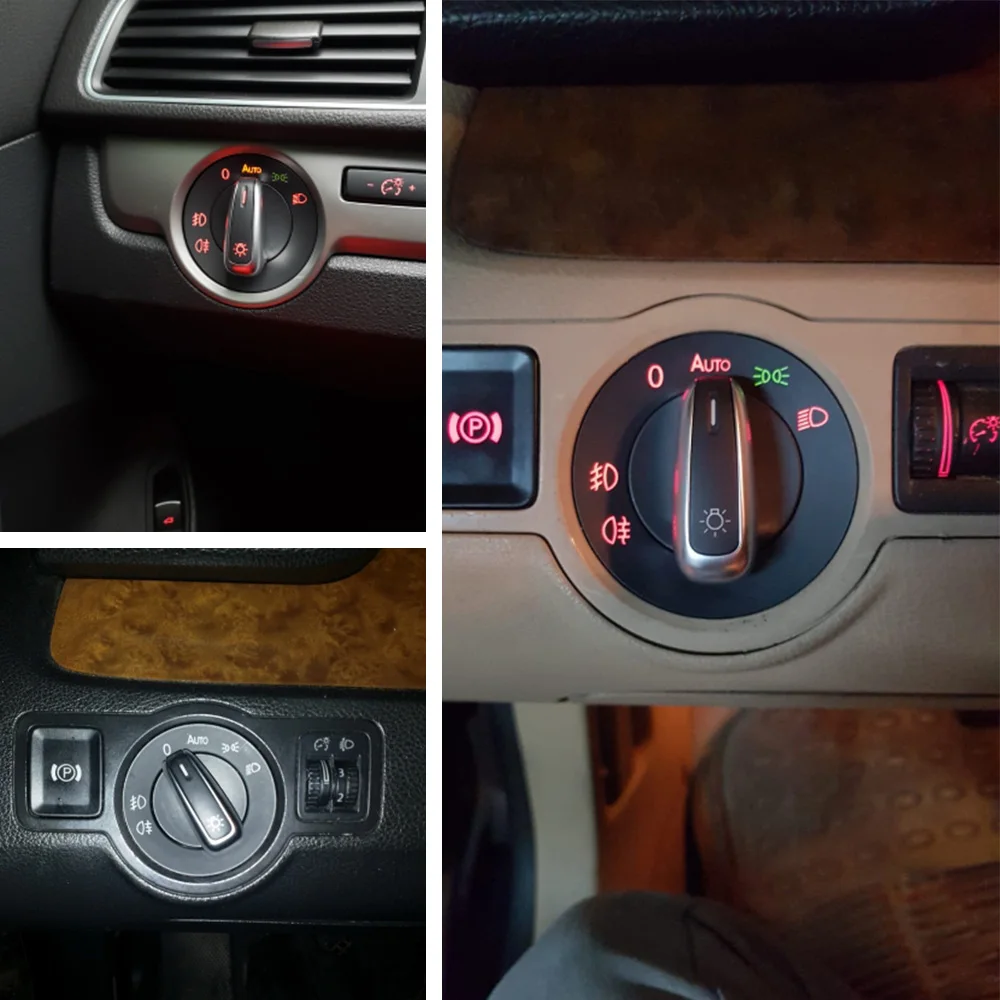 Para golf jetta mk5 mk6 gti passat b6 b7 cc touran tiguan interruptor do farol interruptores da lâmpada cabeça de nevoeiro botão luz