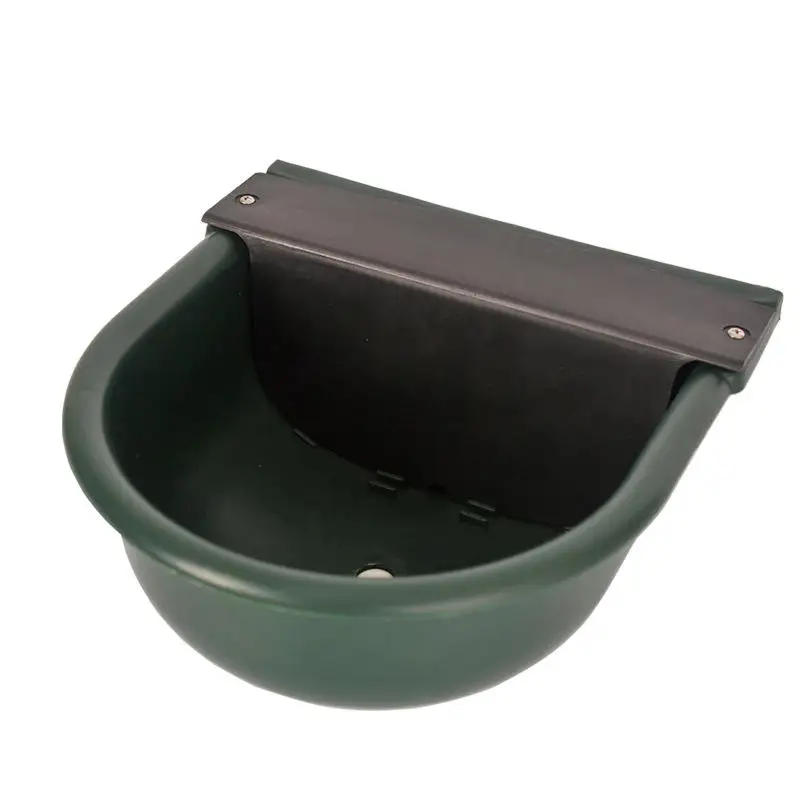 Bebedor automático de gado, cavalo, burro, cachorro, fonte de água, vaca, grande, plástico, dispensador de tigela de água com furo de drenagem