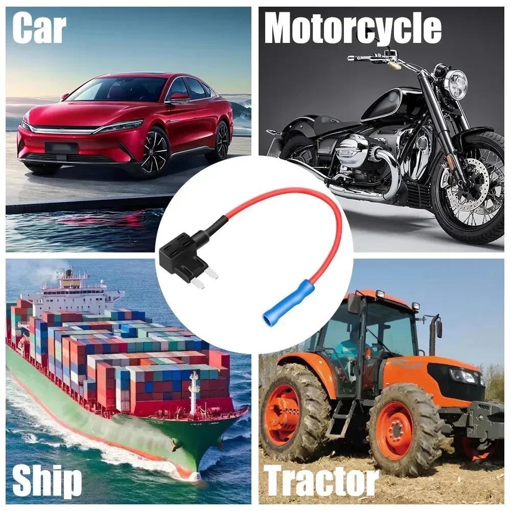5 Stück Add-a-Circuit Adapter APM Tap Mini Blade Micro 12 V Auto Sicherungskasten Halter Auto Motri Versicherung ATM Adapter