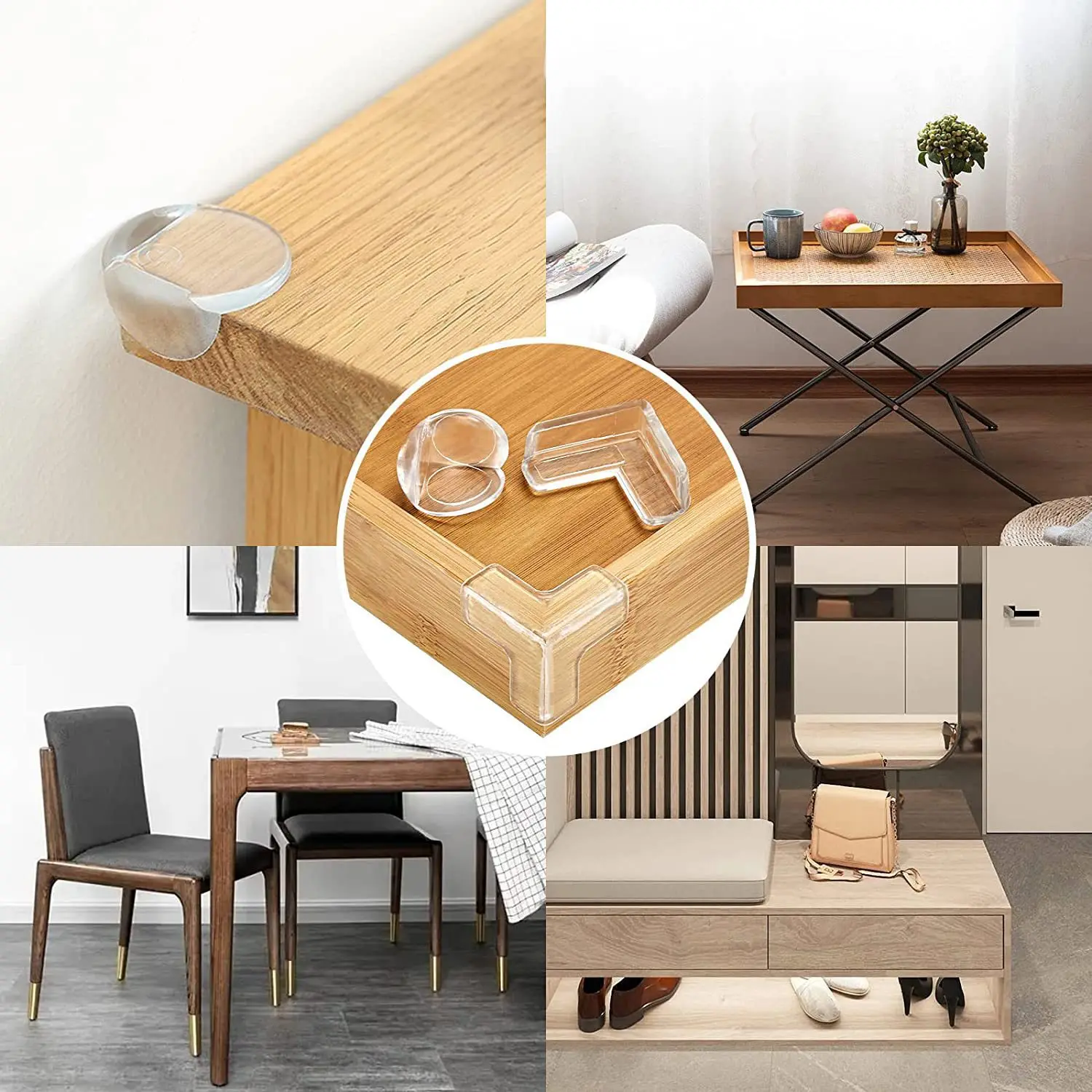 Upgraded Corner Protector Baby Safety Silicone Corner Guards and Edges Widened Thickened Furniture Table Corner Protector