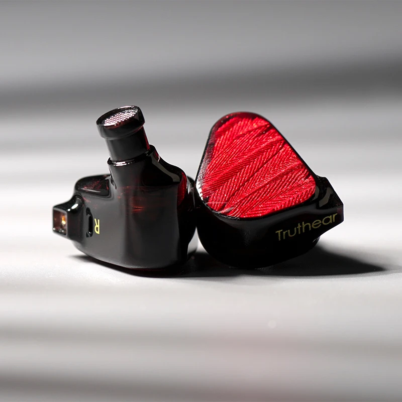 TRUTHEAR x Crinacle ZERO: Auricular ROJO Controladores dinámicos duales Auriculares intrauditivos con cable de 0,78 y 2 pines