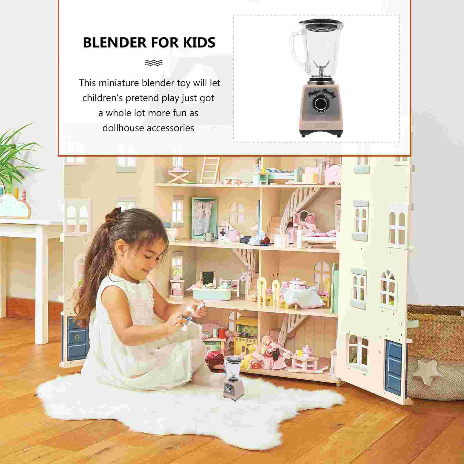 Toy for Kids Lifelike and Fun Toy Kitchen Smoothie Machine Play Kitchen Accessories