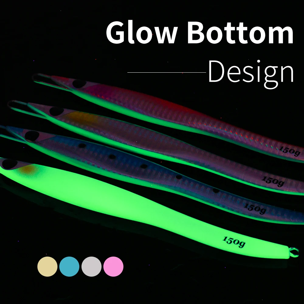 JIGGING PRO G2 Biển Sâu Mồi Cá Mồi Tốc Độ Jig Kim Loại Ghép Hình Nhân Tạo Mồi Jigging Dụ 100G 150G chậm Câu Cá Ghép Hình