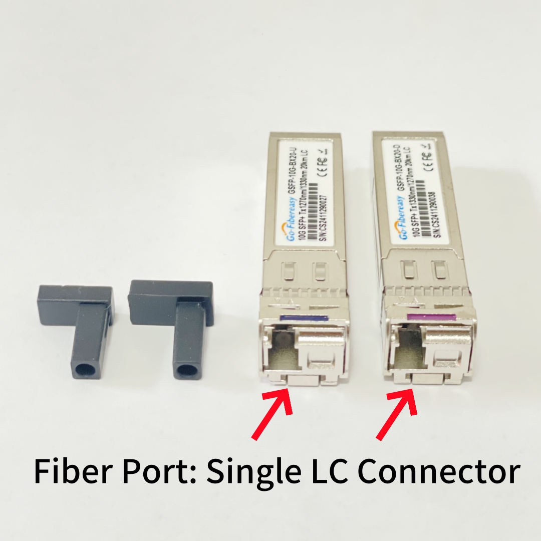 Módulo SFP 10Gb BiDi LC WDM 10km/20km/40km ~ 100km Tx1270/Rx1330nm Transceptor SFP+ Compatible con interruptor óptico Cisco/Miktotik
