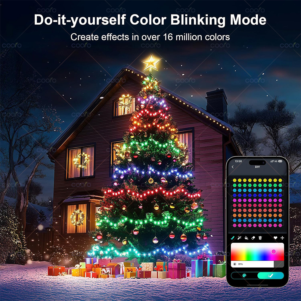 USB Bluetooth Bunte LED Birne String Licht 5M 10M 33/66Led Girlande Fee Licht Weihnachten Baum Outdoor garten Dekor LED Girlande