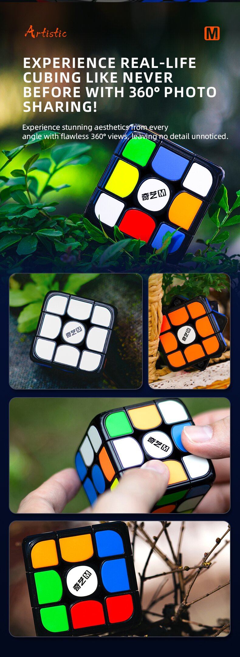 QiYi M プロ 3x3 磁気スピードキューブ 3x3x3 磁気マジックキューブプロフェッショナル 3 × 3 スピードパズル子供のギフトのおもちゃ 3x3 Cubo Magico