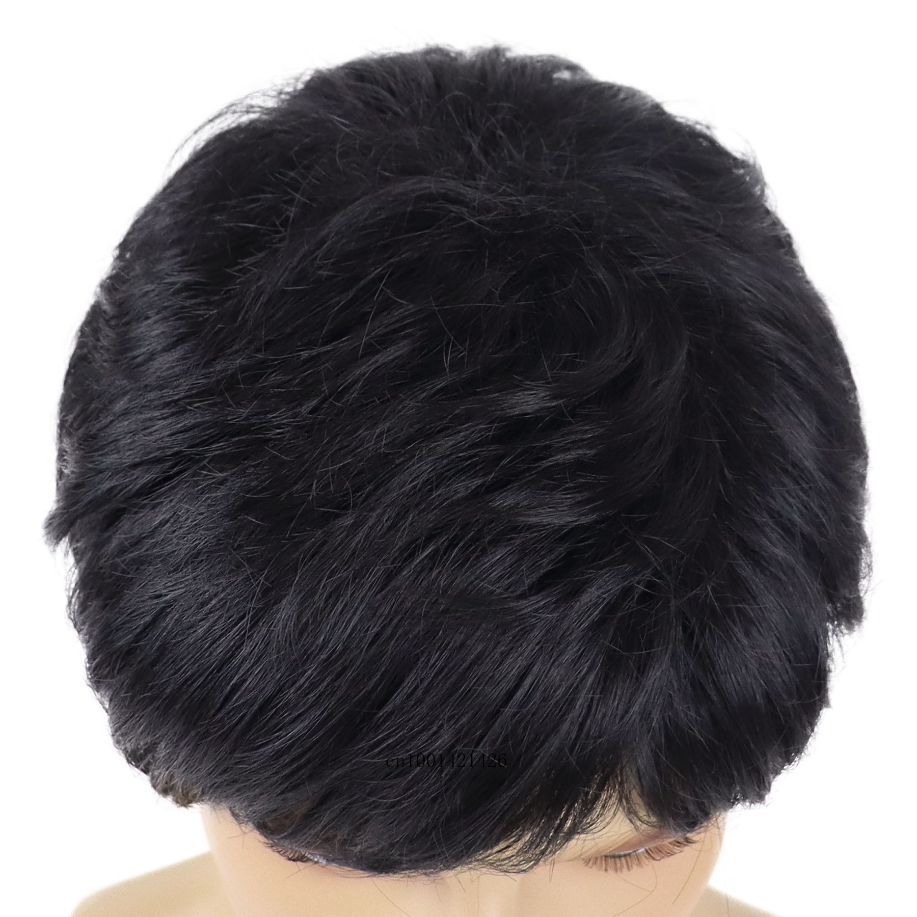 Asain-男性用人工毛ウィッグ,さまざまな色,自然なヘアカット,フリンジ付きコスプレウィッグ,ストレートコスチューム,カーニバルパーティー