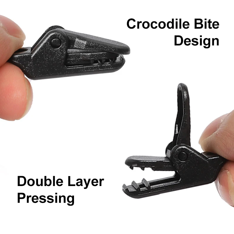 10/20/50 Stück robuste Zelt-Clips für Outdoor-Plane-Clips, Anti-Wind, fester Camping-Zelthaken, Krokodil-Klemmclip für Camping