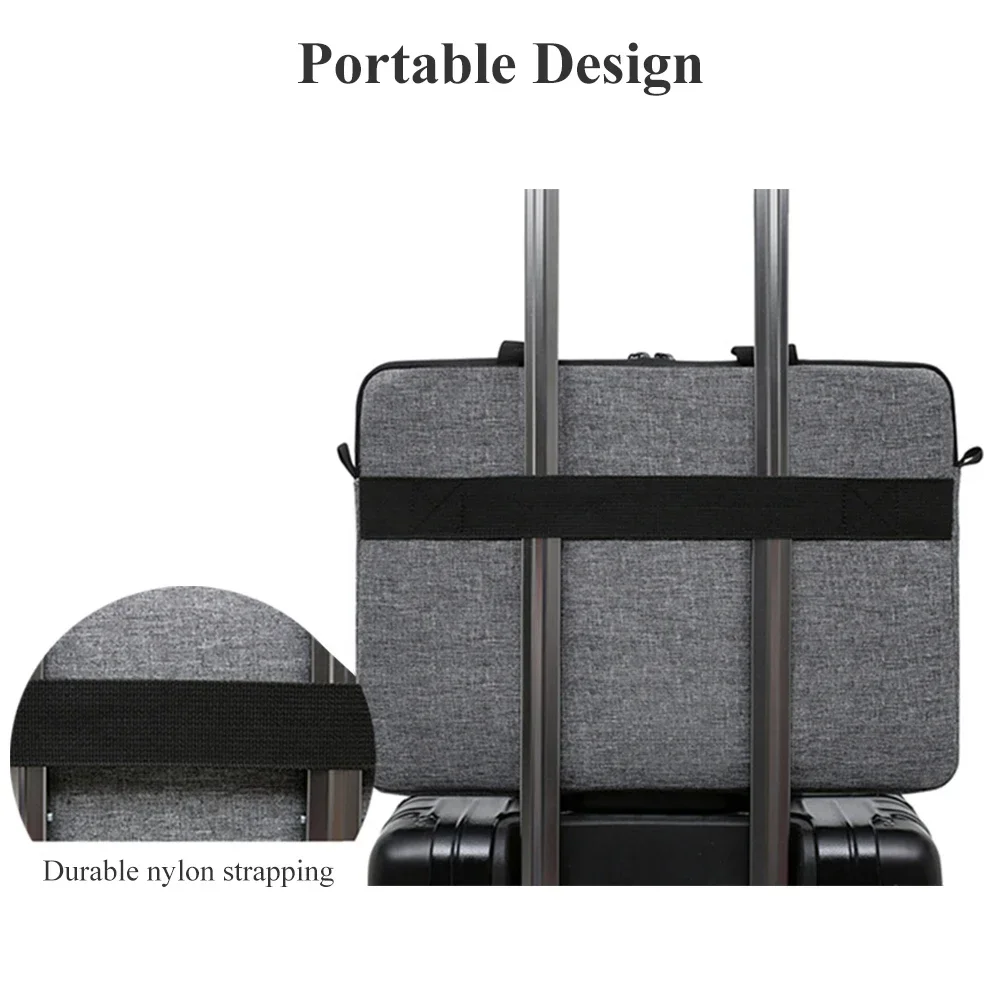 Sacs pour ordinateur portable, étui de transport pour ordinateur portable et tablette de 13 à 15 pouces, sangle d'épaule, tissu Durable hydrofuge, école d'affaires décontractée