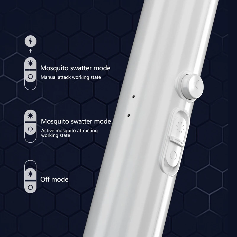 Matamoscas eléctrico de 3000V, matamoscas recargable 2 en 1, matamoscas automático multifuncional para el hogar