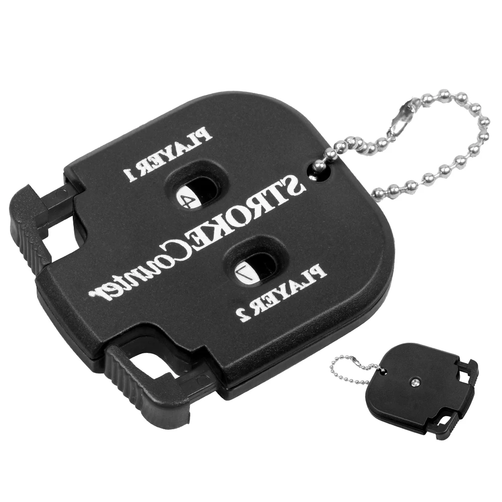 Mini contatore di punteggio per putter da golf portatile con punteggio a due cifre, facile ritorno a zero accessori da golf con portachiavi