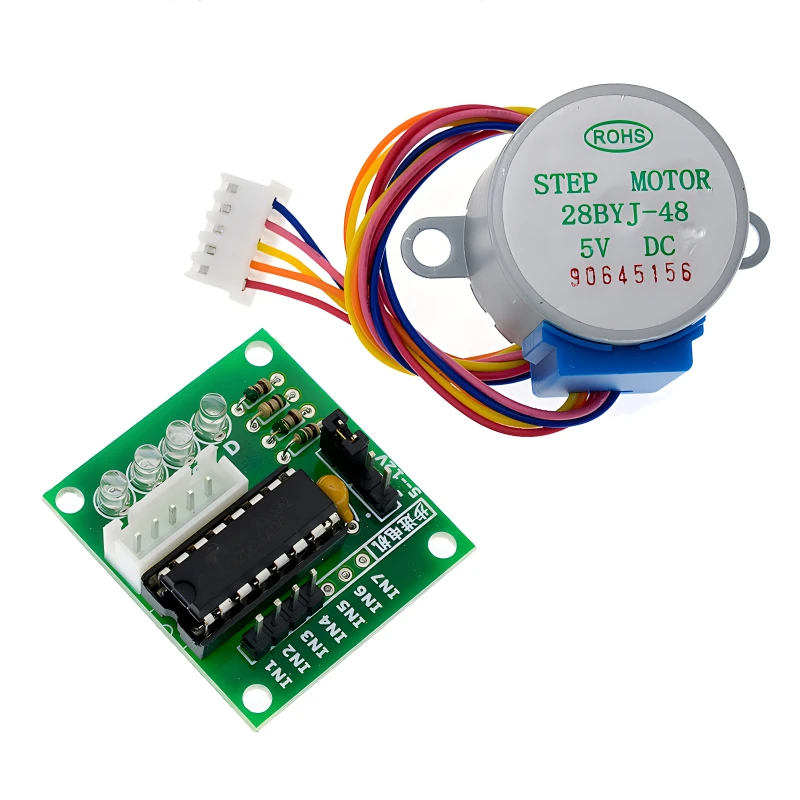 1Set 28byj-48-5V 4 Fase Stappenmotor + Driver Board Uln2003 Voor Arduino 1 X Stepper Motor + 1x Uln2003 Driver Board