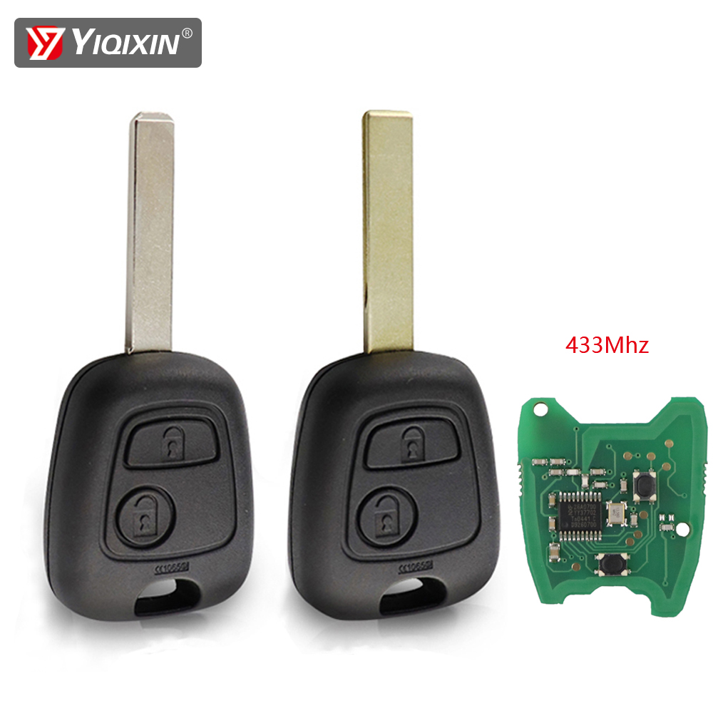Cho Đồng Hồ C1 C2 C3 C4 Saxo Xsara Picasso Berlingo Từ Xa Móc Khóa Ô Tô Xe Đạp Peugeot 106 107 206 307 207 407/6 306 Móc Khóa 433MHz Logo