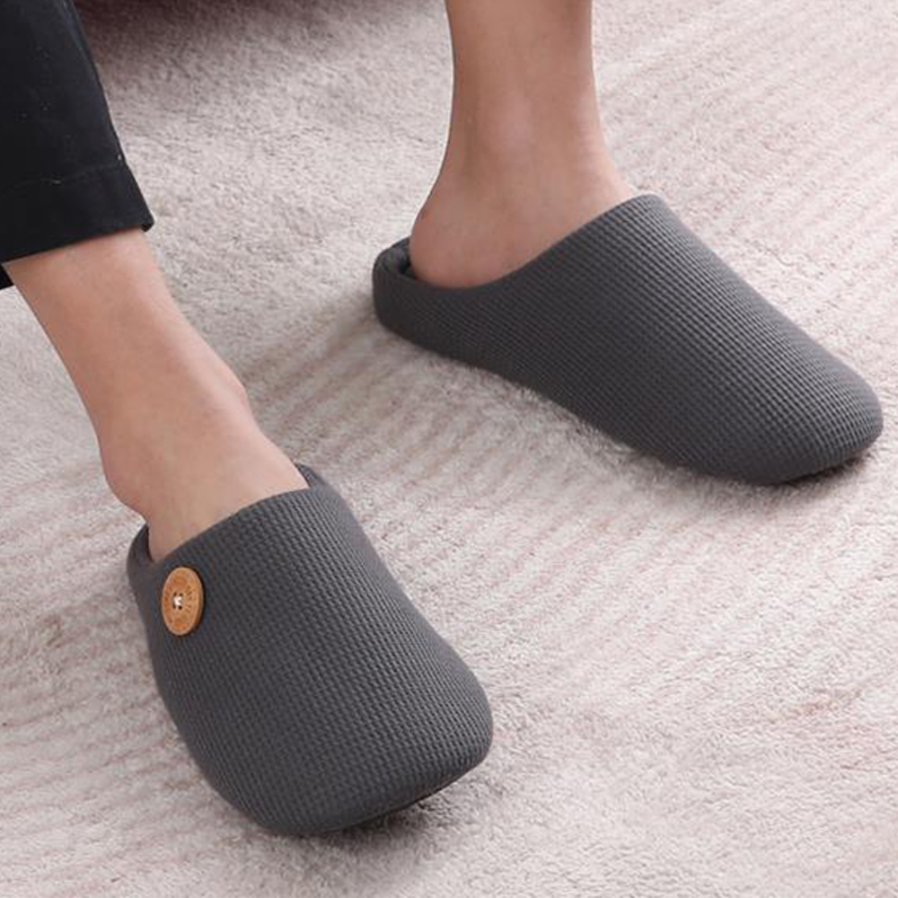 Litfun chinelos de algodão quente para mulheres homens fofo casa chinelos de pele interior apartamentos deslizamento-em chinelos macios casal casa mudo slides