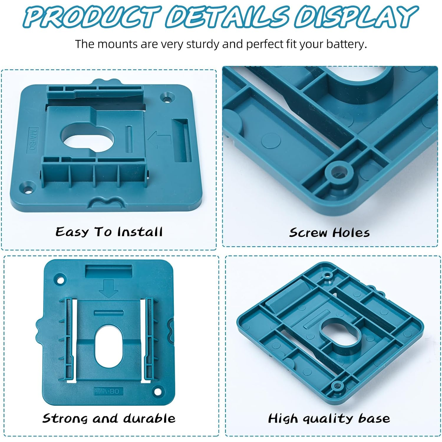 Novo rack de armazenamento de bateria atualizado para makita 14.4-18v li-ion bateria ferramentas máquina titular rack de armazenamento suporte de montagem na parede fixação