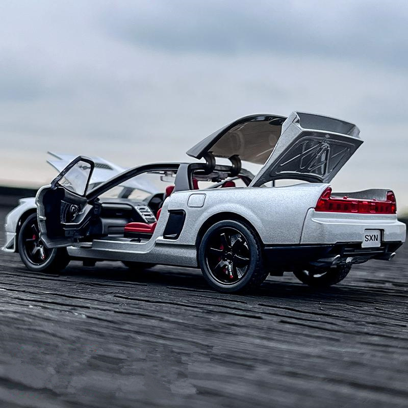1:32 HONDA Acura NSX NA1 coche deportivo de aleación modelo Diecasts y vehículos de juguete coche de carreras de Metal modelo simulación sonido luz regalos para niños