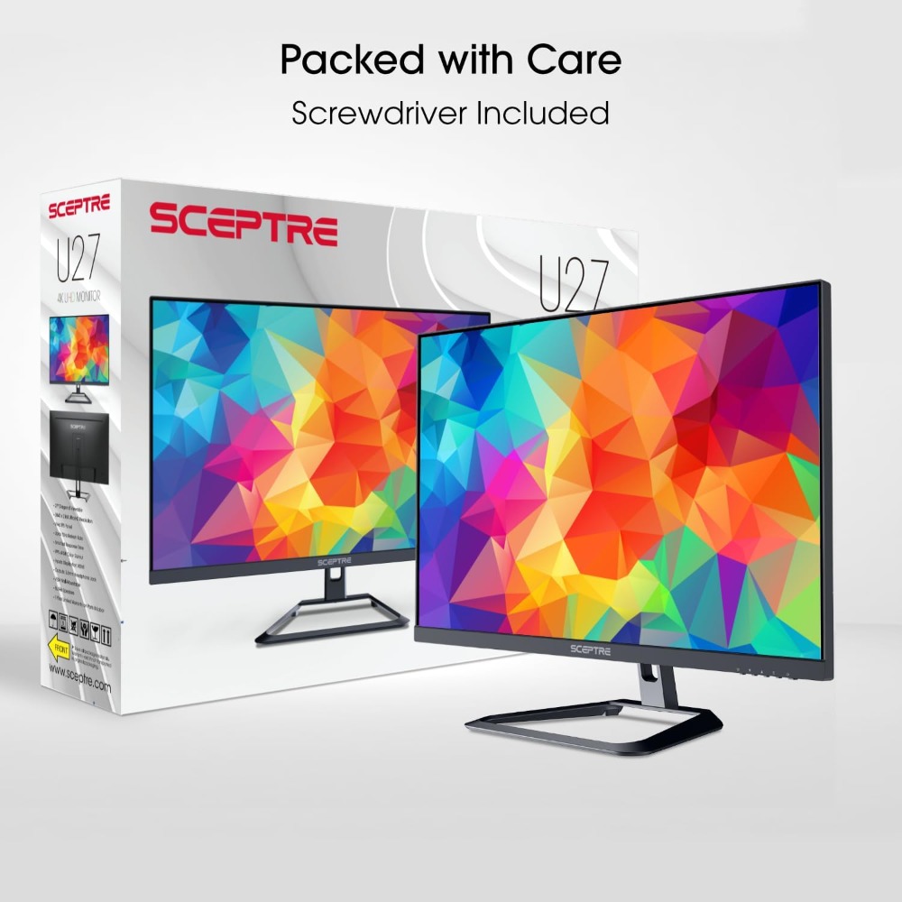 4K IPS 27" 3840 x 2160 UHD Monitor up to 70Hz DisplayPort HDMI 99% sRGB Build-in Speakers, Black 2021 (U275W-UPT)