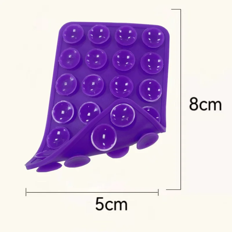 Silicone Suction Pad Double Sided For Mobile Phone Fixture Suction Cup Backed Adhesive Silicone Rubber Sucker Pad For Fixing