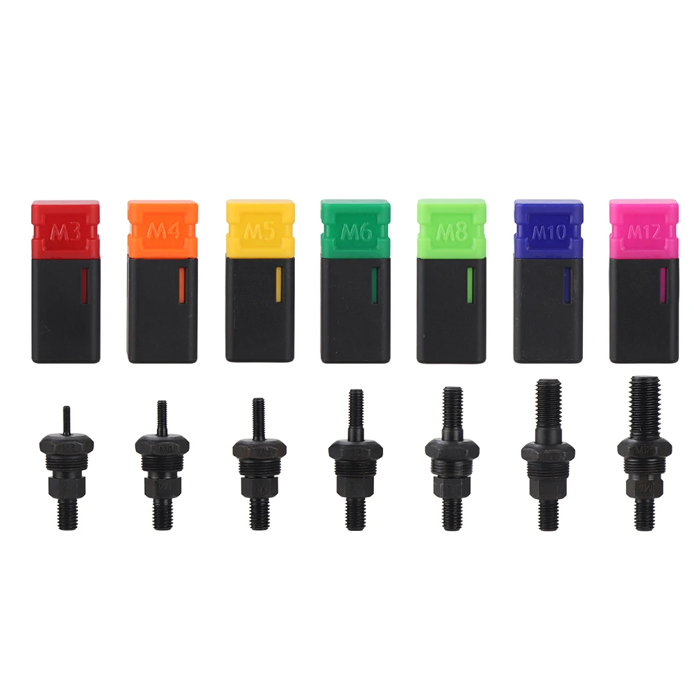 BT-607 Manual Threaded Rivet Nut Gun 16inch Long Hand Riveter Rivet Nut Tool Set For M3 M4 M6 M8 M10 M12
