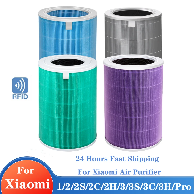 Xiaomi Lọc Không Khí Cho Máy Lọc Không Khí Xiaomi Mi 2/1/2S/3/ 3H/pro Máy Lọc Không Khí H13 Carbon Bộ Lọc HEPA Chống Vi Khuẩn Formaldehyde