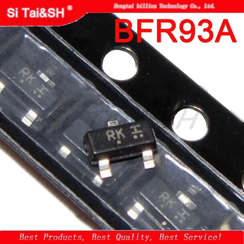 Si Tai&SH 50PCS  BFR93A SOT23 BFR93 Radio frequency (RF) bipolar transistor NPN  RF TRANSISTOR new original Data system