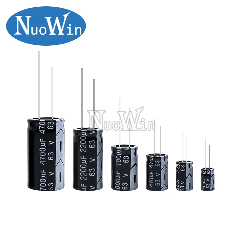 6,3 V 10V 16V 25V 35V 50V 400V 450V 1UF 2,2UF 4,7UF 10UF 1000UF 22UF 33UF 47UF 470UF 100UF 220UF condensador electrolítico de aluminio