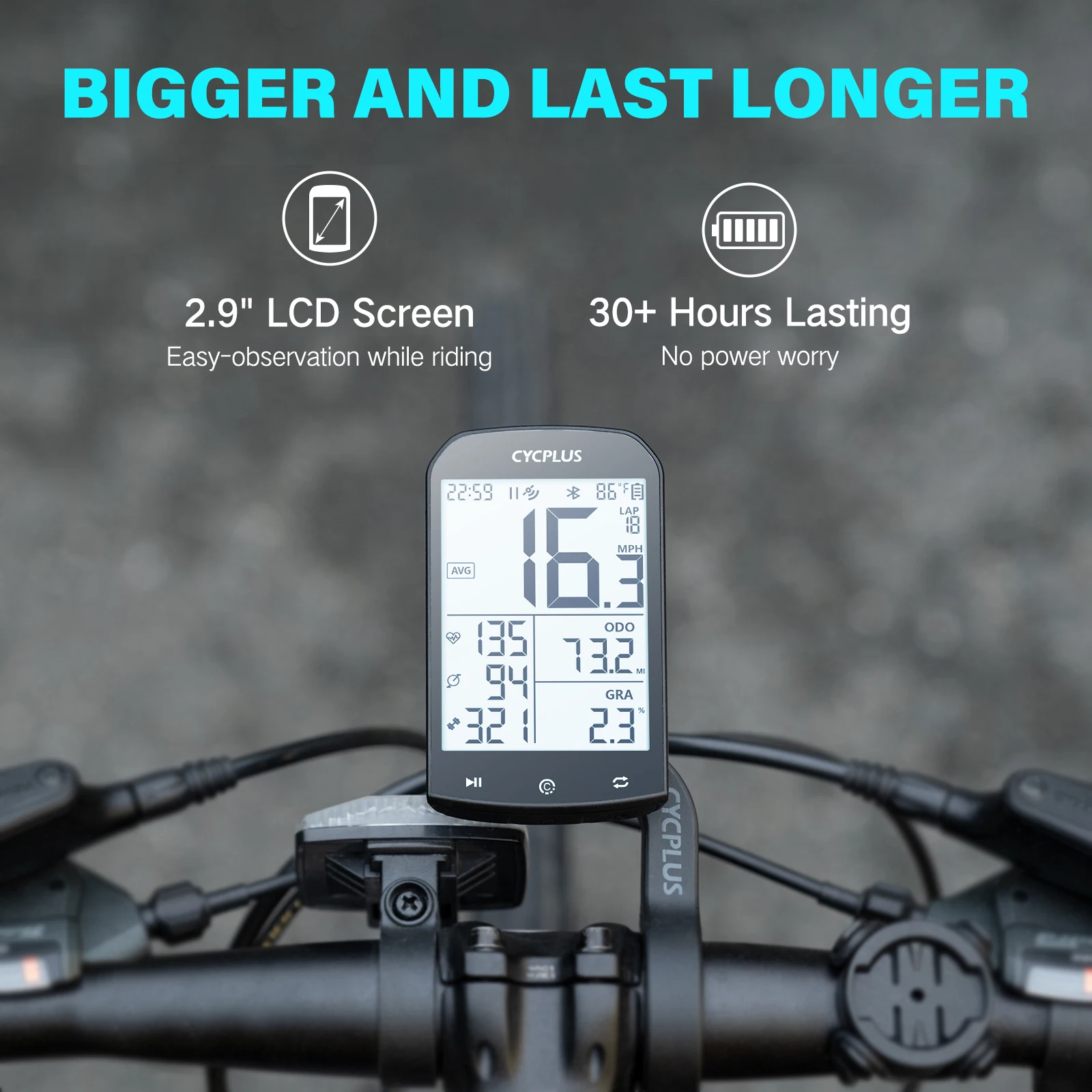 CYCPLUS M1 GPS จักรยานคอมพิวเตอร์ Speedometer บลูทูธ 5.0 ANT + Ciclismo ความเร็วเมตรสําหรับ Garmin Zwift จักรยานอุปกรณ์เสริม