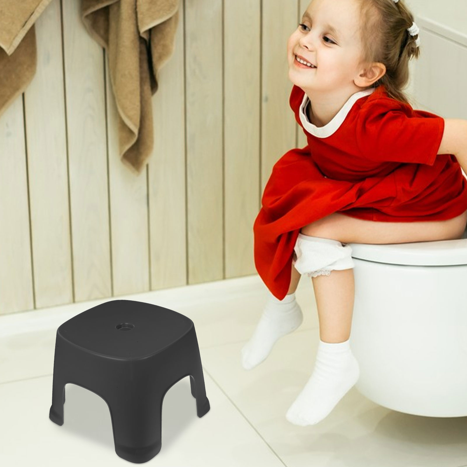 Veranda niedriger Hocker Kleinkind tragbares Töpfchen für Erwachsene Bad Poop PVC Schritt Kleinkinder