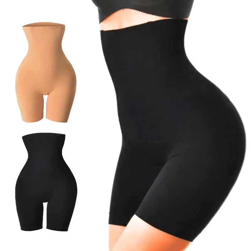 Bragas moldeadoras de cintura alta para mujer, pantalones cortos moldeadores de cuerpo para mujer, bragas con corsé con correa de modelado corto y ajuste transpirable