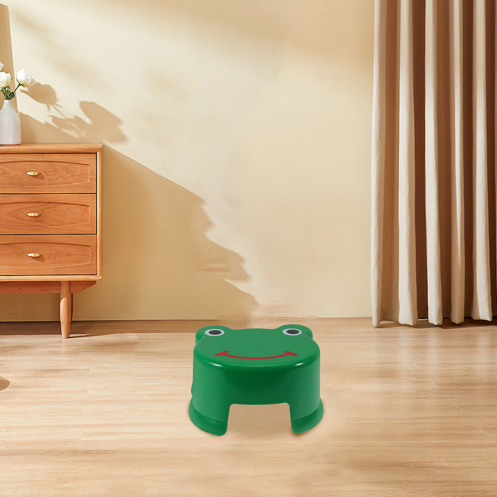 Cartoon Plastic Step Stool for Kids Bathroom Non Slip Potty Training Bath Toddler Baby Independence Safe Stool