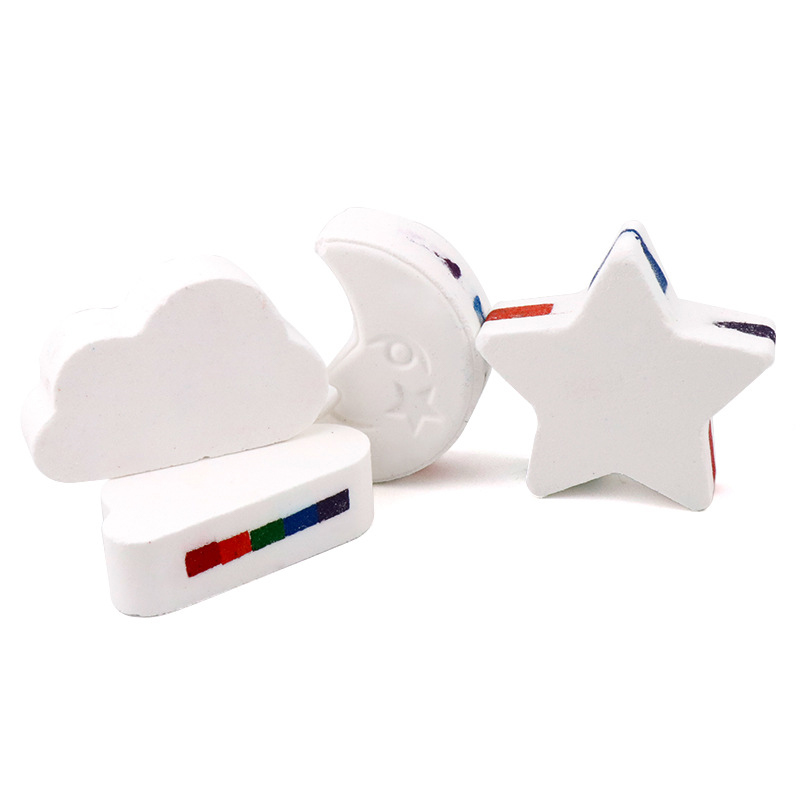 Balle de bain en forme de bombe aux couleurs de l'arc-en-ciel, soin hydratant pour le corps, brosse de massage pour la peau