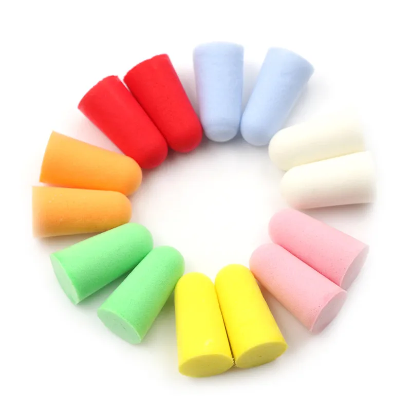 Tapones para los oídos de espuma de PU, antiruido, antirronquidos, cómodos para estudiar y dormir, 10 pares, nuevos